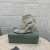 Tom Ford 10,5 cm slangenprint Strappy Hoge Hak Sandaal Zilver