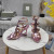 Tom Ford 11cm Glanzende Print Slangenhuid Paradis Cage Sandal In Paars