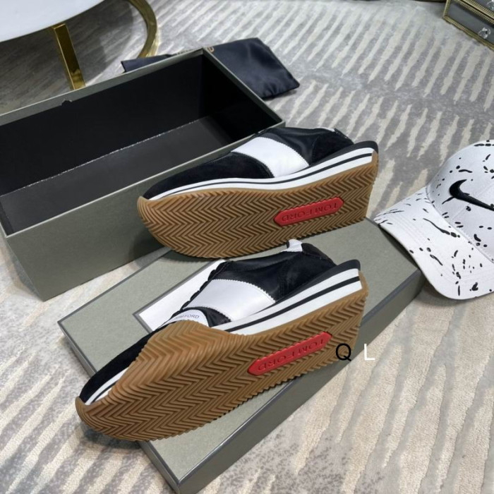 Tom Ford Mokka Eco-Ystävällinen Materiaali James Sneaker Musta/Valkoinen