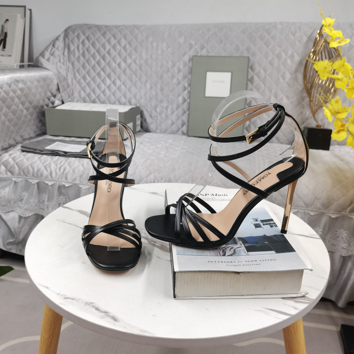Tom Ford 11cm Nappa Ida Sandaali Musta