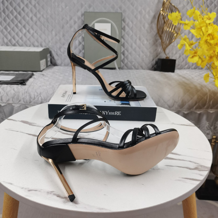 Tom Ford 11cm Nappa Ida Sandaali Musta