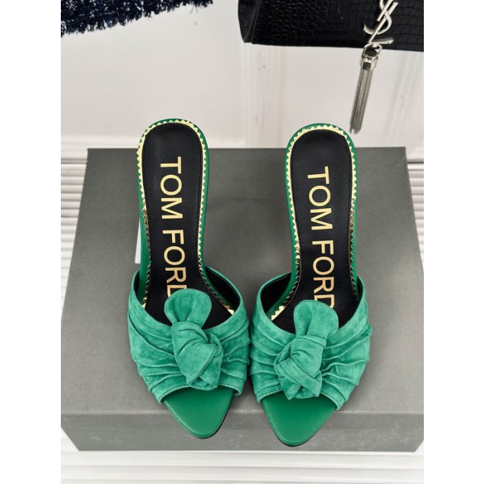 Tom Ford 10cm Metalli Kantapää Dia Vihreä