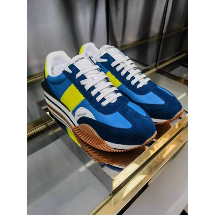 Tom Ford Mokka Tekninen Kangas James Tennarit Sininen/Keltainen 001