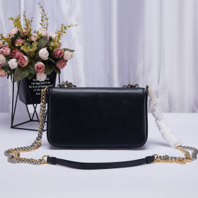 Tom Ford Kulta Hopea Ketju koko nahka olkalaukku Kukkaro Nahka Musta