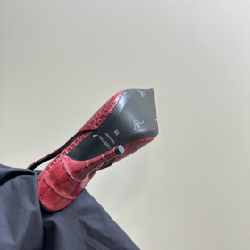 Tom Ford 10cm Krokotiili Nahka Angelina Slingback Punainen