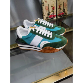Tom Ford Mokka Tekninen Kangas James Sneaker Vihreä/Sininen 047