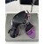 Tom Ford 10cm Sametti Epäsymmetrinen Crystal Sandaali Purple04