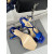 Tom Ford 10.5 cm Metalli Ketju Leimattu Krokotiili Nahka Angelina Sandaalit Dark Blue