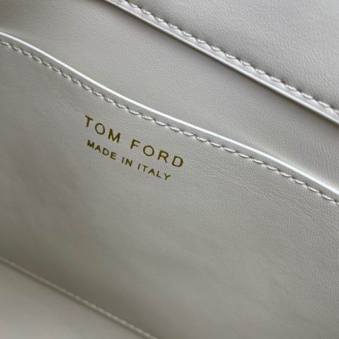 Tom Ford Womens Crocodile Sac À Bandoulière En Blanc