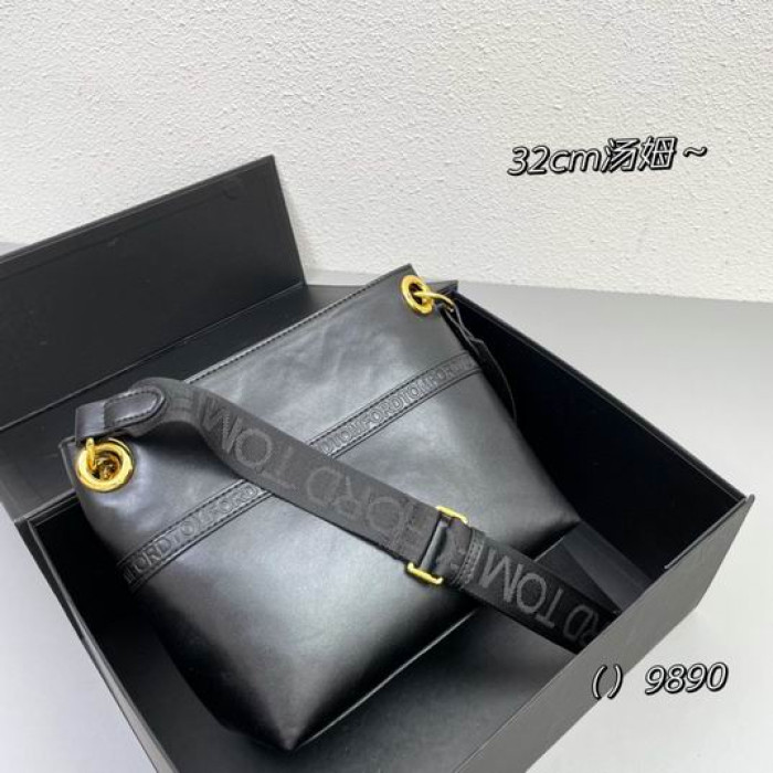 Tom Ford En Relief Sac À Bandoulière Noir