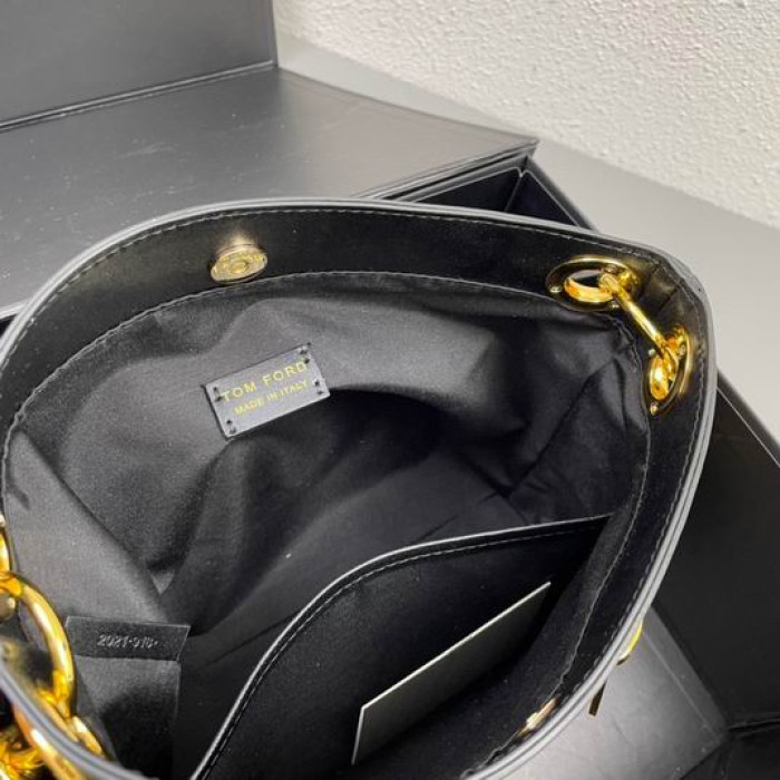 Tom Ford En Relief Sac À Bandoulière Noir
