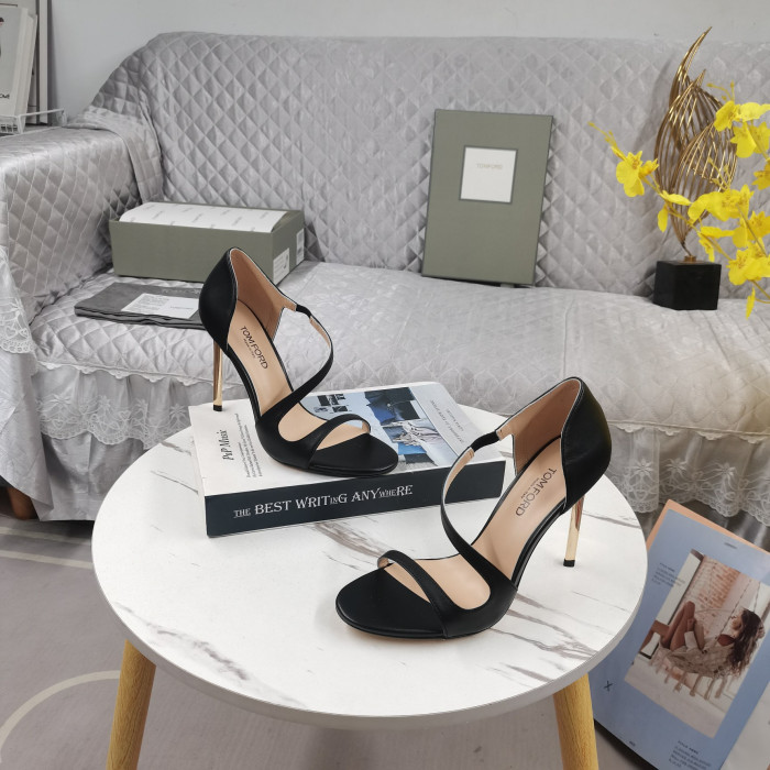 Tom Ford 10.5 cm Sandale en Cuir En Noir