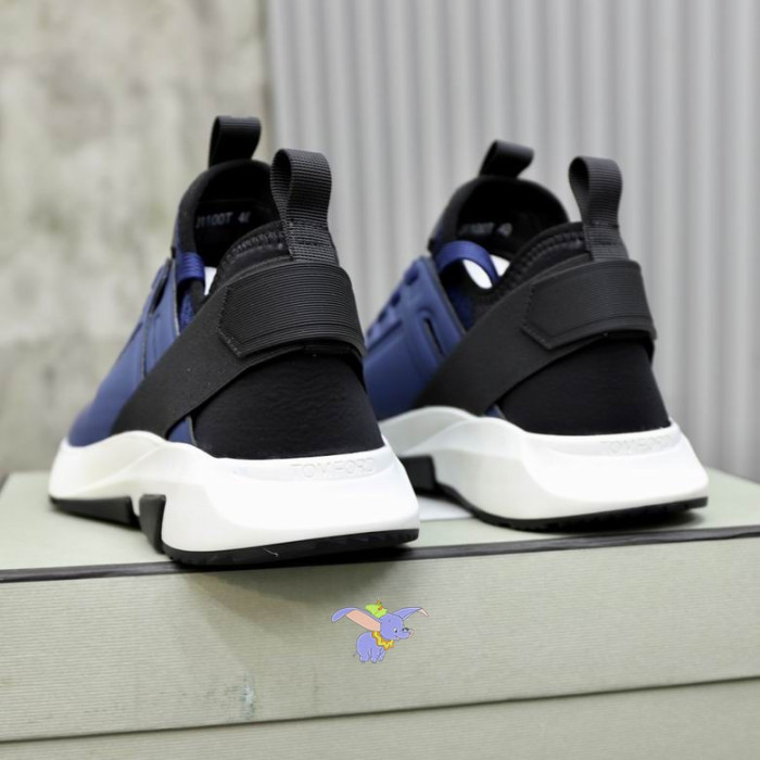 Tom Ford Filet De Nylon Jago Low-Top Sneaker Dans Blue14