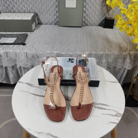 Tom Ford Zénith De La Chaîne Orné De Lézard Effet Cuir Slingback Sandale Marron