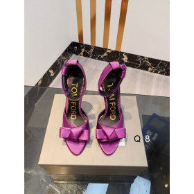 Tom Ford Métal Stiletto Sandales En Violet