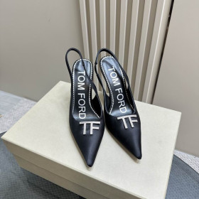 Tom Ford 10cm Cuir Angelina Slingback En Noir