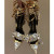 Tom Ford Inspiré Chunky Strass Métalliques Sandales En Or