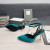Tom Ford Laminé Cuir Nappa Cadenas bout Pointu Pompes Dans le Lac bleu