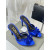 Tom Ford 10.5 cm Velours Arc Diapositive En Bleu