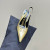 Tom Ford 10cm Cuir Angelina Slingback En Jaune