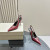 Tom Ford 10cm Cuir de Crocodile Angelina Slingback En Rouge
