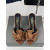 Tom Ford 10cm en Métal Talon Glisser Dans le Brun