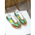 Tom Ford En Daim Tissu Technique James Baskets En Vert/Jaune 036