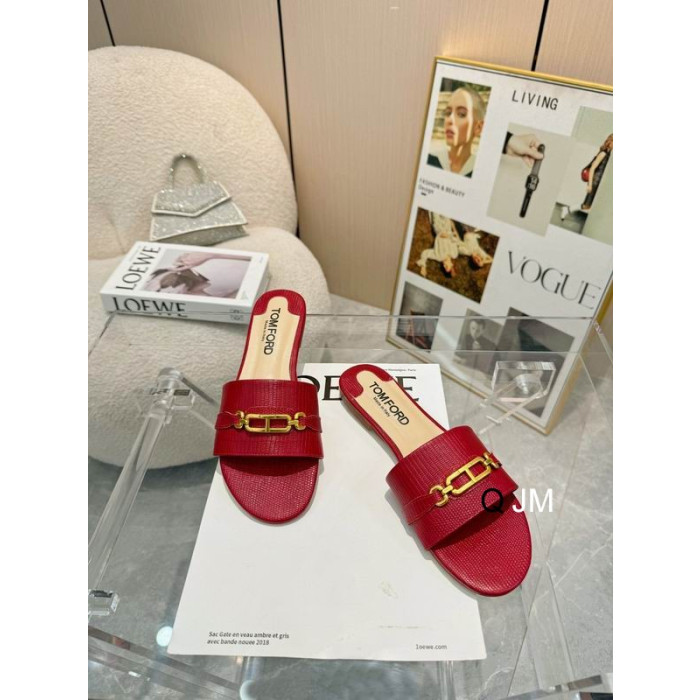 Tom Ford Lizard Whitney Slide In Rot