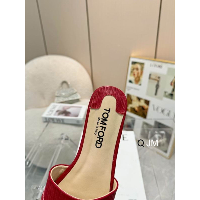 Tom Ford Lizard Whitney Slide In Rot