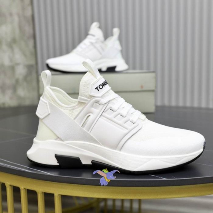 Tom Ford Nylon-Mesh, Jago, Low-Top Sneaker In White12