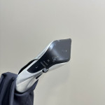 Tom Ford 10cm Leder Angelina Slingback In Silber
