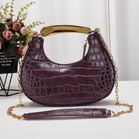 Tom Ford Damen Mini Krokodil Muster Schulter Tasche Lila