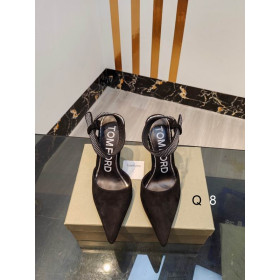 Tom Ford Velvet Asymmetrischen Kristall Sandale In Black01
