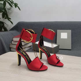 Tom Ford 10,5 cm Schnallte Metallic-Heel-Sandaletten In Rot