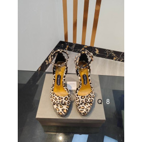 Tom Ford 14,5 cm Leopard Print Sandals In White