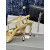 Tom Ford 10,5-cm-Metall-Kette Gestempelt Krokodil Leder Angelina Sandale In Gold
