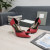 Tom Ford Leather Metal-Open-Toe Pumps In Red