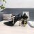 Tom Ford Leder Metall Kette Spitz High Heels In Schwarz