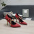 Tom Ford Leder Metall Kette Spitz High Heels In Rot