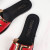 Tom Ford Leather TF Logo Flat Slide In Rot