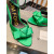 Tom Ford-Metall-Stiletto-Sandalen In Grün