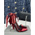 Tom Ford 10cm Seide Satin Hollow Strap Sandal In Weinrot