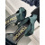 Tom Ford 10cm Silk Ribbon Velvet Sandal In Green