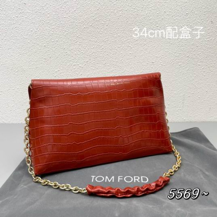 Των Γυναικών Του Tom Ford Κροκόδειλος Τσάντα Ώμου Σε Κόκκινο