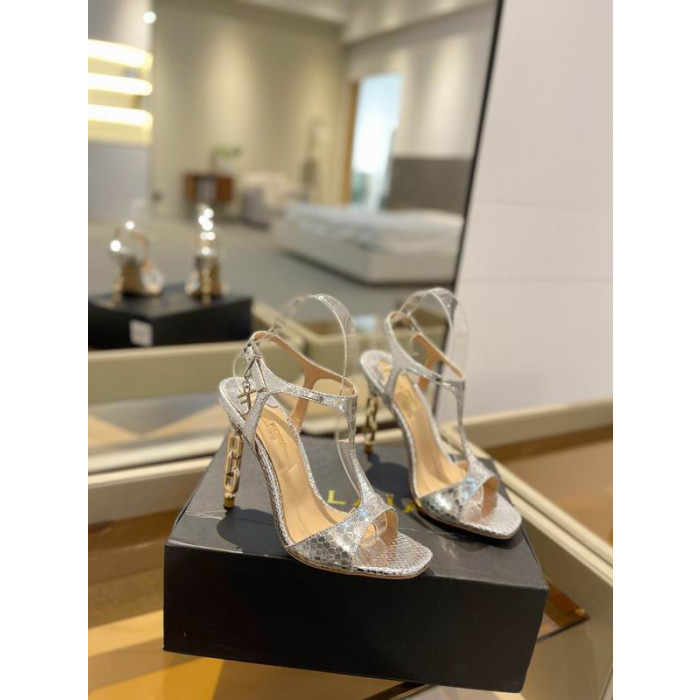 Tom Ford 10.5 cm Φίδι-Επίδραση Χρυσή Αλυσίδα Angelina Σανδάλι Σε Ασήμι