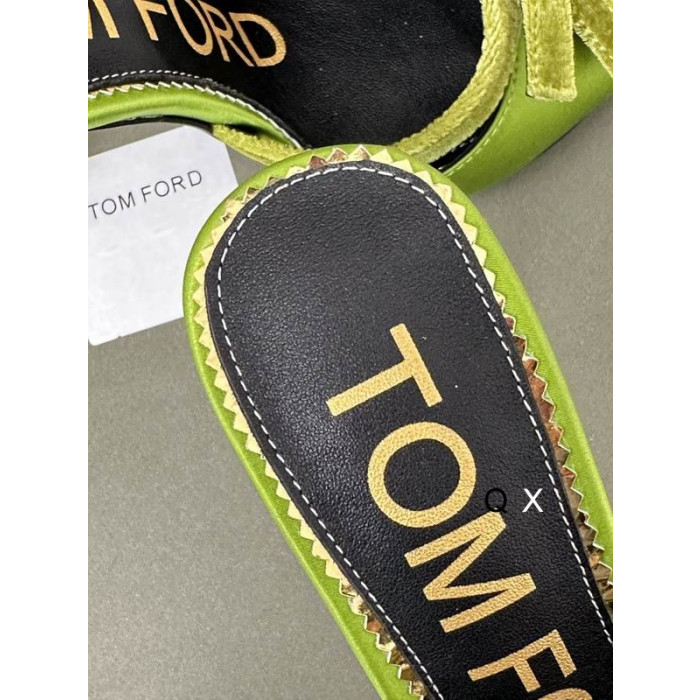 Tom Ford 10.5 cm Βελούδινο Φιογκάκι Διαφάνεια Σε Πράσινο