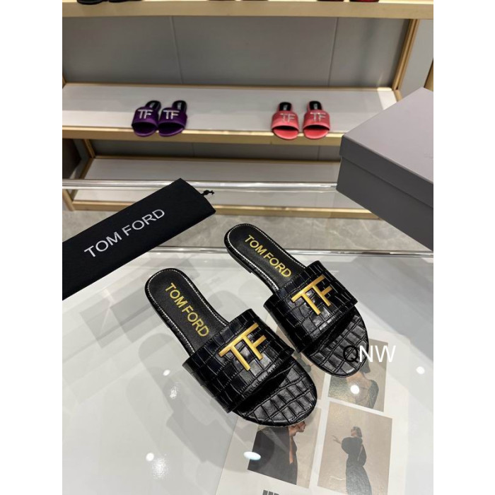 Tom Ford Κροκόδειλος TF Λογότυπο Διαφάνεια Σε Μαύρο