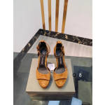 Tom Ford 14.5 cm Βελούδο Σανδάλια Σε Καφέ