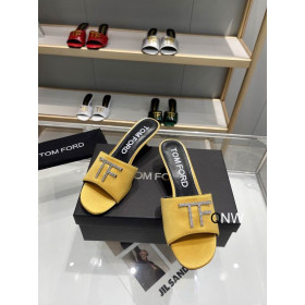 Tom Ford 4.5 cm Μετάξι TF Λογότυπο Διαφάνεια Σε Κίτρινο