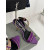 Tom Ford 10cm Βελούδο Ασύμμετρη Κρύσταλλο Σανδάλι Σε Purple07